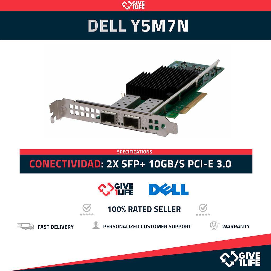 DELL Intel Y5M7N X710-DA2 2x 10GB/s SFP+ PCI Express Perfil Largo